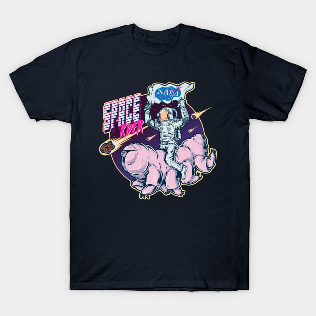 Space Rider T-Shirt by MeFO